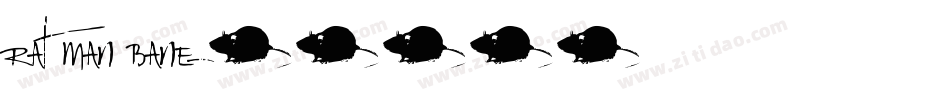 Rat Man Bane字体转换